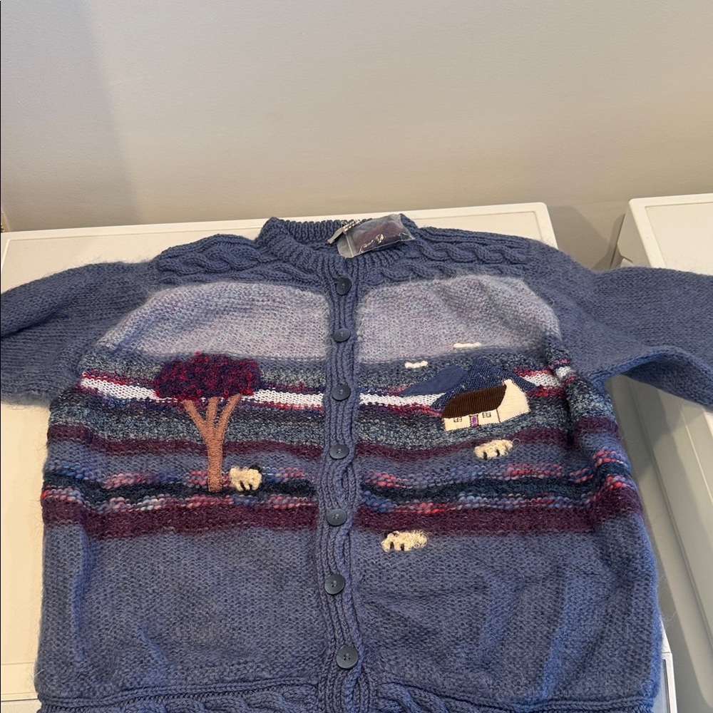 Scenic Blue Cardigan Sweater